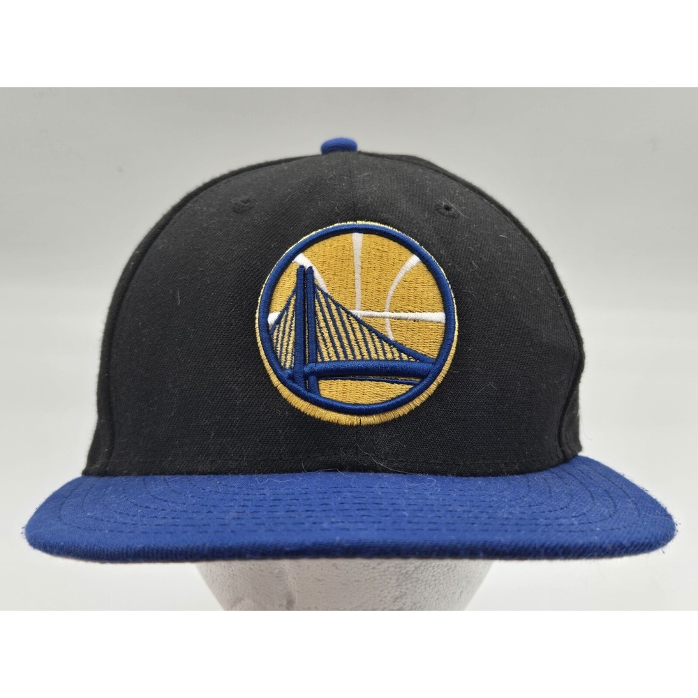 Golden State Warriors New Era Snapback Hat Black Blue